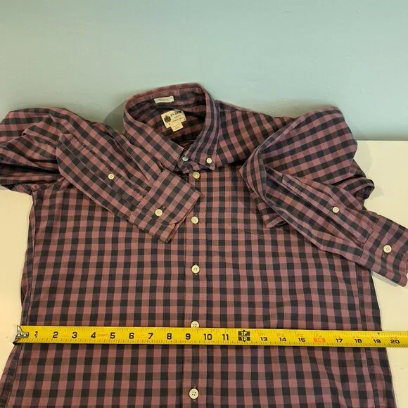 J. Crew Men's Small Tailored Fit Long Sleeve Button Down Shirt Style #51382 - Picture 10 of 13